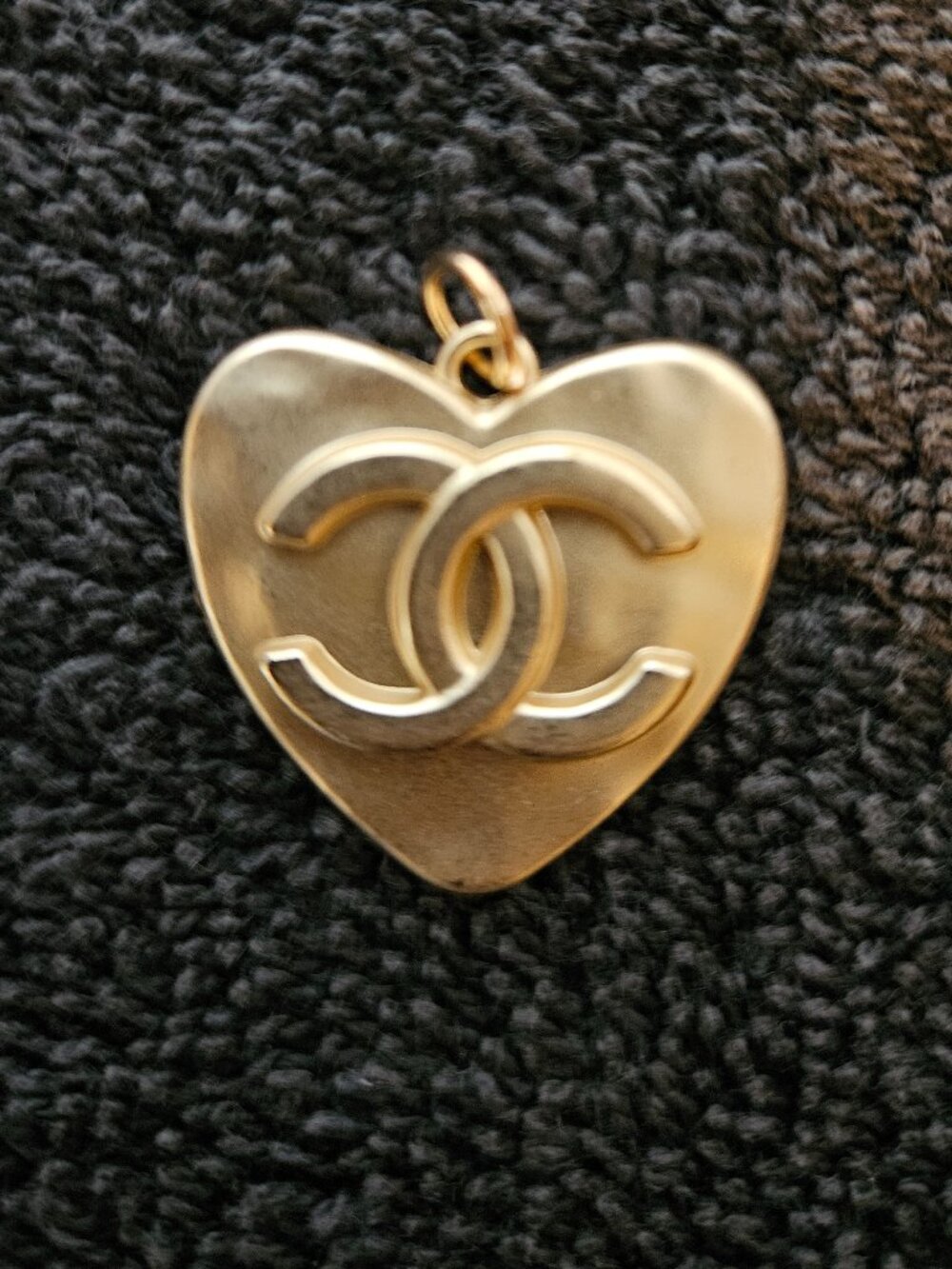Beautiful Matte Gold Heart Charm